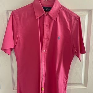 Ralph Lauren pink button down size small